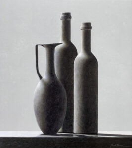 Composition with a lot grays Oil/panel 62 X 55 cm