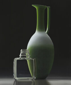 Green Vase with Paint Medium Bottle Oil/panel 120 X 100 cm