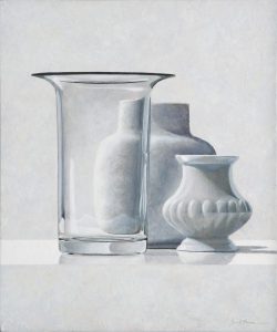 Three vases in gray